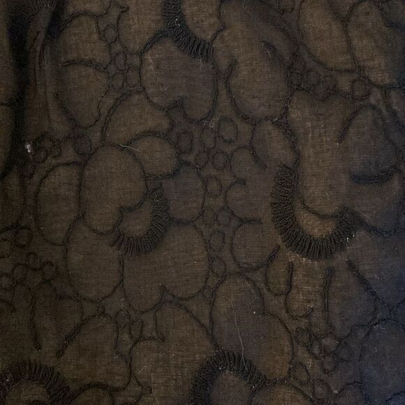 Marc by Marc Jacobs Cropped Lace Swing Jacket in black/dark brown. Size XS. - Picture 5 of 9